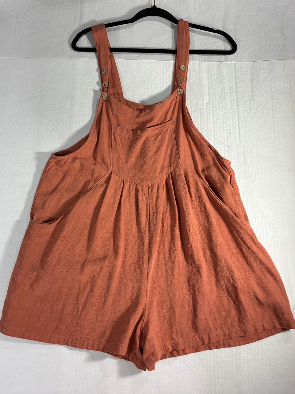ANRABESS LINEN BLEND SHORTS OVERALLS - Picture 3 of 12